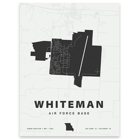 Whiteman Air Force Base Map