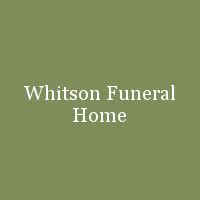 whitson funeral home obituaries