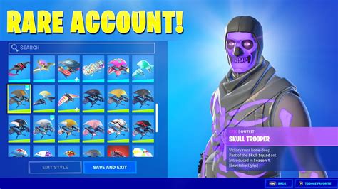 *STACKED* Fortnite OG Account with +130 skins RARE PS4 & PC