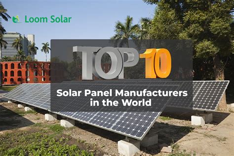 Who Manufactures Solar Panels In 2023?