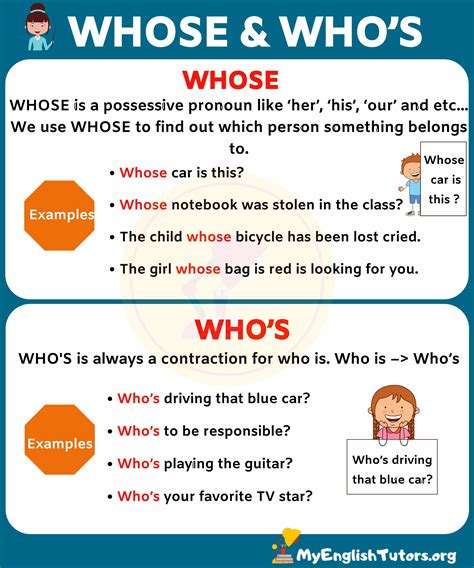 who's and whose in one sentence