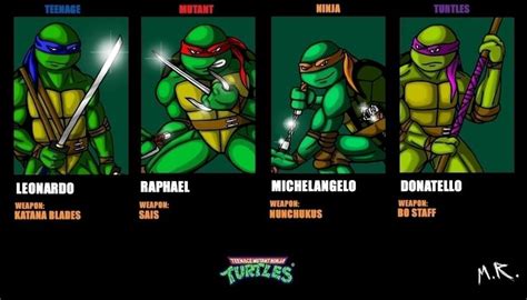 who are the ninja turtles names