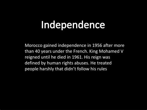 who did morocco gain independence from