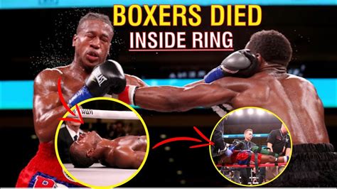 who died in the boxing ring