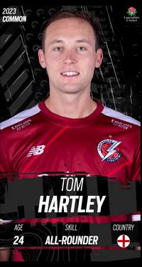 who does tom hartley play for