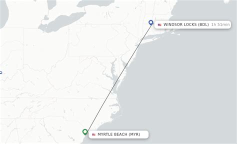 who flies direct from hartford to myrtle beach