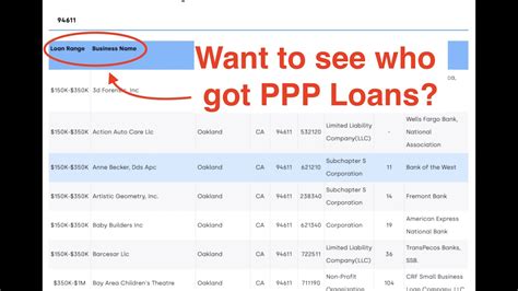 who got a ppp loan website