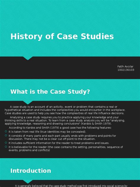 who invented case study