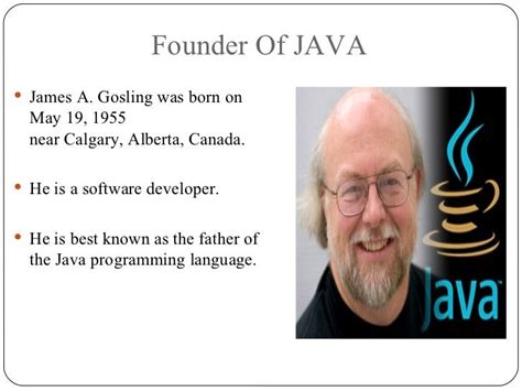 who invented java programming language