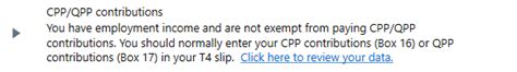 who is exempt from paying into cpp