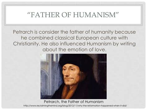 who is the father of humanism