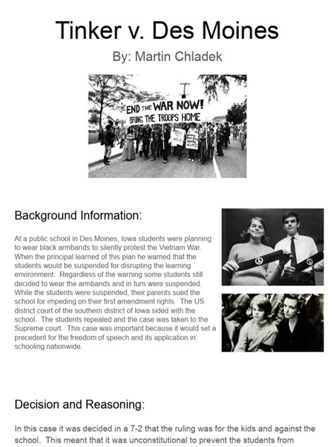 Who Is Tinker In Tinker V Des Moines