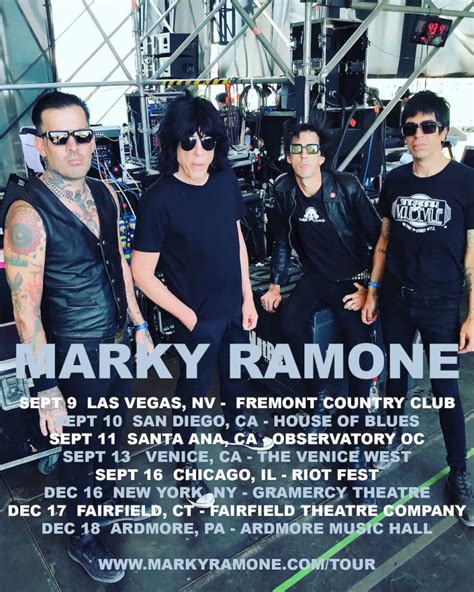 who is touring with marky ramones band