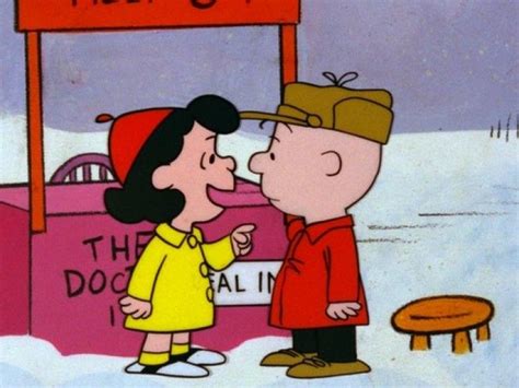 who kisses lucy in a charlie brown christmas