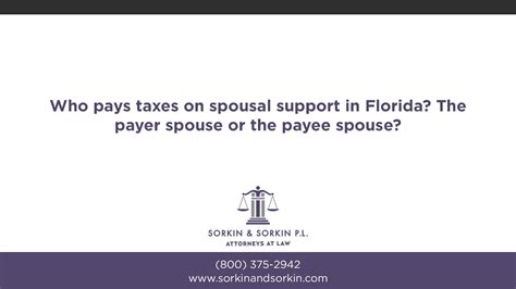 who pays taxes on spousal support payments