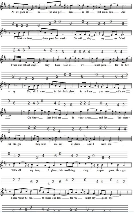 who sang the irish song grace