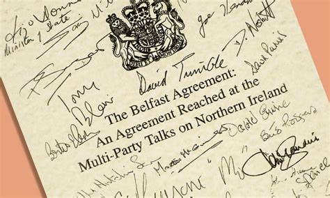 who signed the belfast agreement