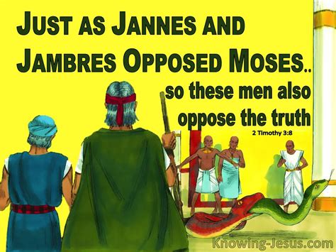 who was jannes and jambres opposed moses