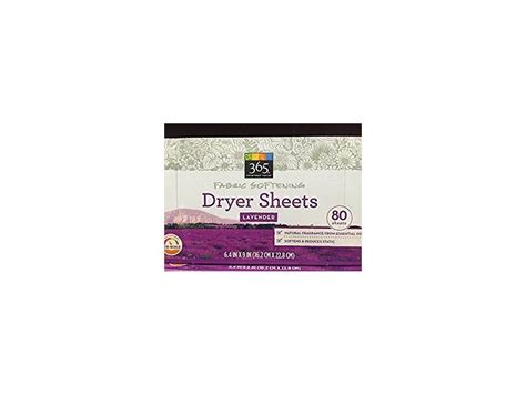 whole foods 365 everyday value dryer sheets