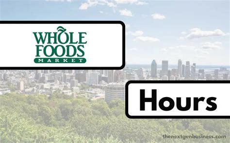 whole foods market hours