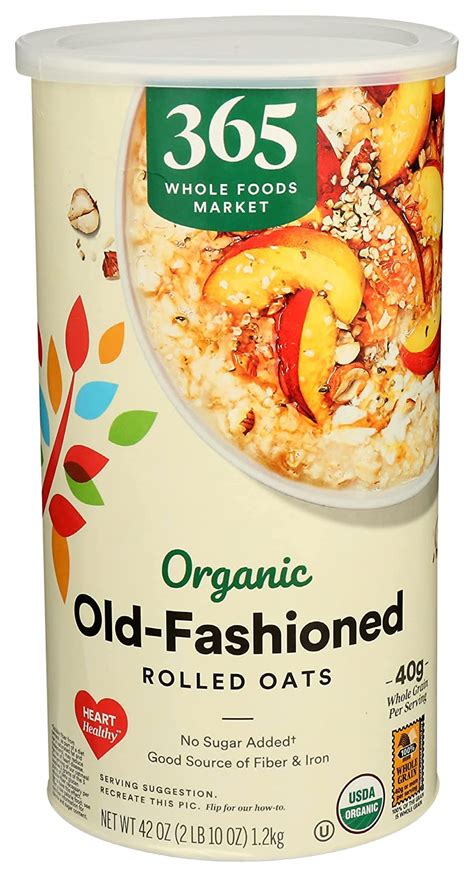 whole foods organic rolled oats 365 brand