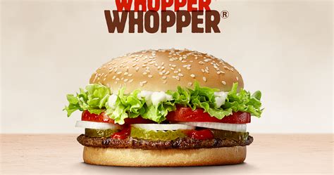 whopper burger king prix