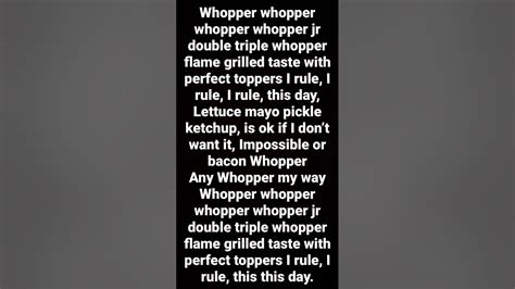 whopper sus version lyrics