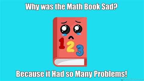 why did the math book look sad