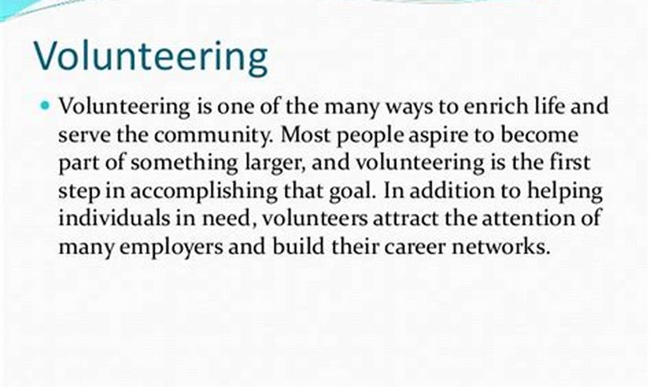 Why Volunteering Is Important: Understanding the Transformative Power