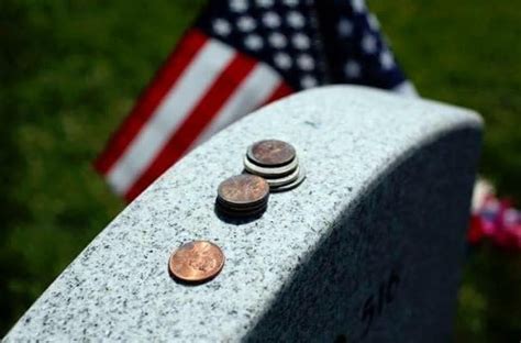 Coins on a gravestone Military quotes, Military life quotes, Military
