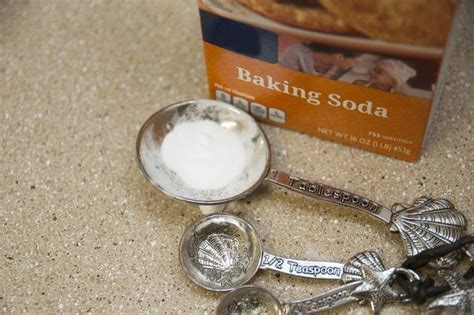 We use baking soda or otherwise known as sodium bicarbonate in our