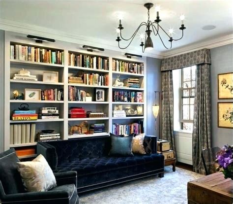 Bookcases Behind A Sofa Home Design Elements