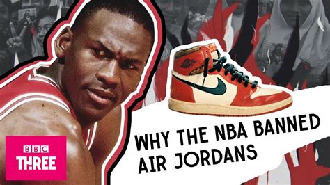 why are air jordan 1s banned from the nba