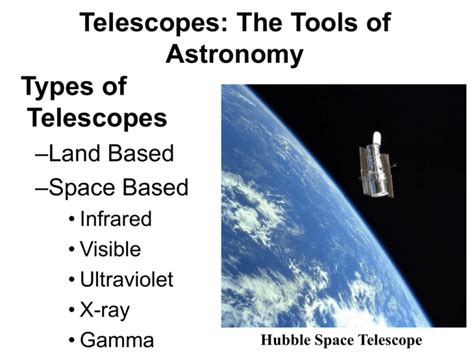 Why Are Different Types Of Telescopes Used To Detect Signals From Space
