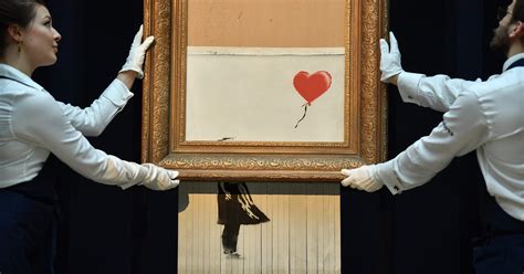 why banksy shredded painting