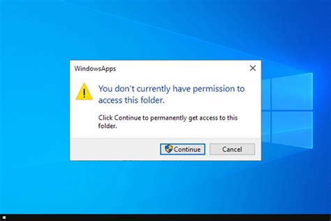 why can't i access the windows apps folder