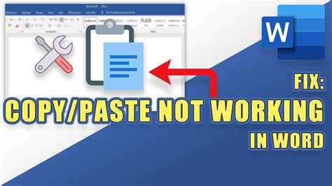 why can't i paste anything in word