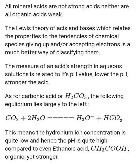 why carbonic acid is a weak acid