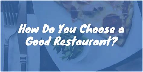 why choose our restaurant