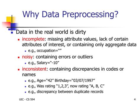 why data preprocessing is required