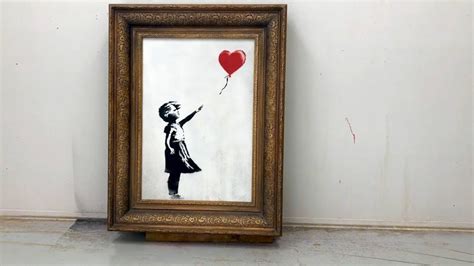 why did banksy shred his painting