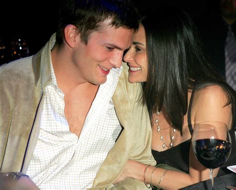 why did demi moore and ashton break up