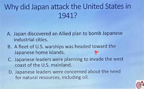 Why Did Japan Attack U.s