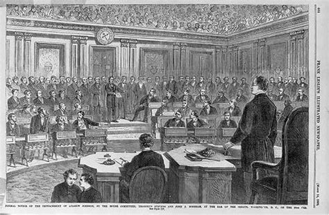 why did the house of representatives vote to impeach president andrew johnson