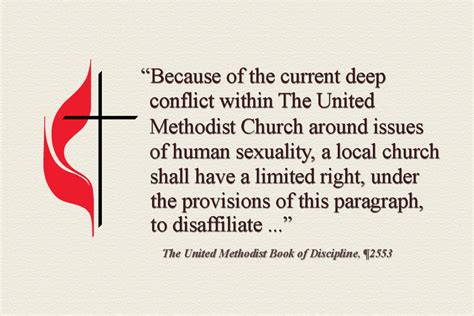 why disaffiliate from united methodist church