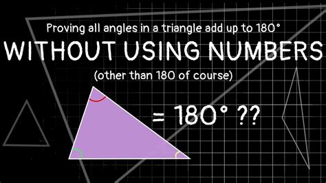 Why Do Angles In A Triangle Add To 180