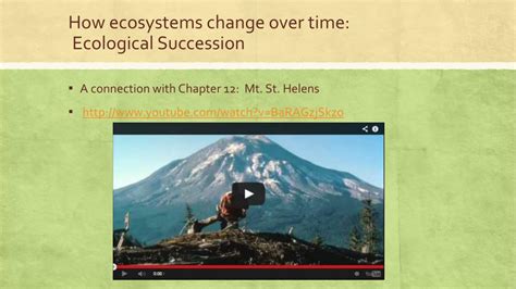 Why Do Ecosystems Change Over Time
