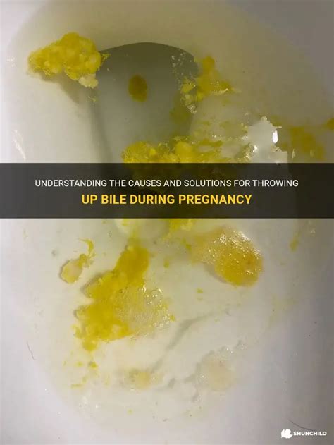 Why Do I Vomit Bile During Pregnancy