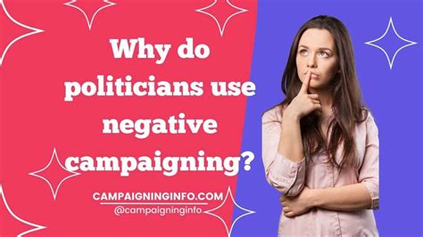 Why Do Politicians Use Negative Campaigning