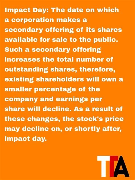 why do share prices fall when there is a secondary offering